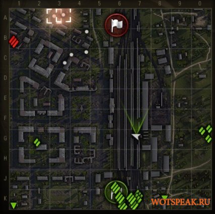 Поваленные деревья и разрушенные объекты на миникарте для World of Tanks 0.9.16 WOT