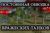 Постоянная обводка-рентген силуэта врагов за препятствиями для WOT 0.9.15.2 World of tanks (2 варианта)