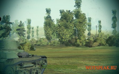 Тундра мод - убираем кроны деревьев, удаляем листву для World of Tanks 0.9.16 WOT (+вариант с полной прозрачностью)