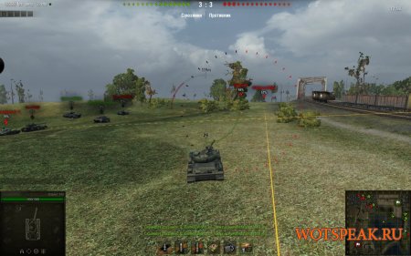 Лазерная указка-прицел (направление стволов) для World of Tanks 0.9.16 WOT