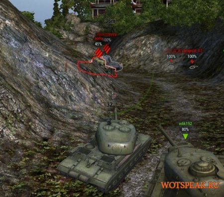 Мод рентген (контуры танков) скачать для World of Tanks 0.9.16 WOT