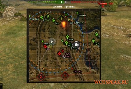 Мод большая мини-карта без XVM под WOT 0.9.15.0.1 World of tanks