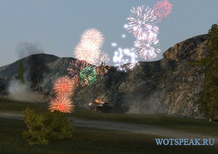 Мод: Фейерверк после уничтожения танка для World of tanks 0.9.16 WOT