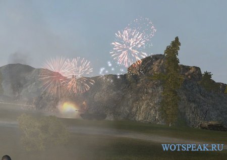Мод: Фейерверк после уничтожения танка для World of tanks 0.9.16 WOT