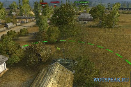 Круг 15 метров вокруг танка для стрельбы из кустов World of tanks 0.9.15.2 WOT