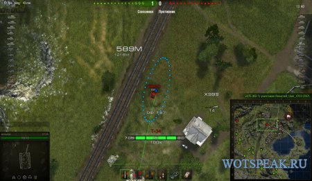 Прицел и сведение для АРТ-САУ Стинг для World of tanks 0.9.15 WOT