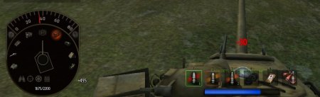 Панель повреждений и лог полученного урона в стиле XBOX для World of tanks 0.9.14 WOT