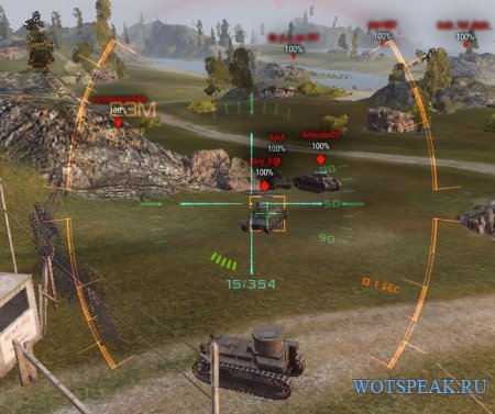 Мод на прицел анимированный для World of tanks 0.9.15 WOT