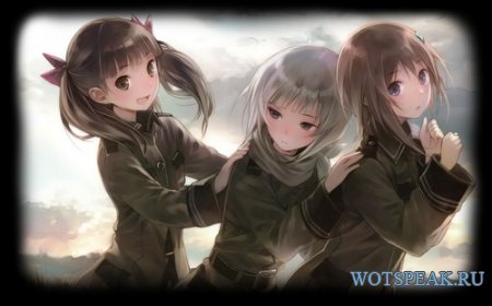 Картинка загрузки клиента в стиле аниме для World of tanks 0.9.15.1 WOT