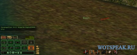 Зеленая панель повреждений Z-MOD от Marsoff для World of tanks 0.9.14 WOT