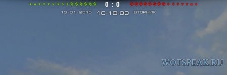Мод: часы в бою для World of tanks 0.9.15 WOT - 3 варианта