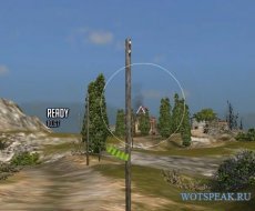 Белый снайперский прицел для World of tanks 0.9.15 WOT