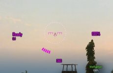 Фиолетовые аркадный, снайперский и арт. прицелы для World of tanks 0.9.14 WOT