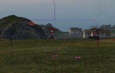 Фиолетовые аркадный, снайперский и арт. прицелы для World of tanks 0.9.14 WOT