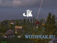 Анимационная лампочка шестого чувства в виде кота Simon для World of tanks 0.9.16 WOT