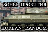 Шкурки с зонами пробития для танков Korean Random под WOT 0.9.15.1.1 World of Tanks