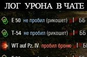 Damage Announcer - лог полученного урона в чате + сообщение после выстрела арты для World of tanks 0.9.15.2 WOT