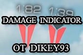 Мод на индикатор урона от dikey93 для World of tanks 0.9.15.2 WOT (2 варианта)