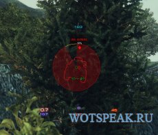 Свежий красно-синий прицел от Badboy78 для World of tanks 0.9.15 WOT