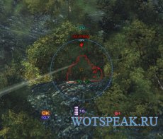 Свежий красно-синий прицел от Badboy78 для World of tanks 0.9.15 WOT