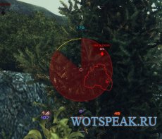 Свежий красно-синий прицел от Badboy78 для World of tanks 0.9.15 WOT