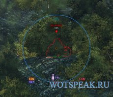 Свежий красно-синий прицел от Badboy78 для World of tanks 0.9.15 WOT