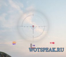 Свежий красно-синий прицел от Badboy78 для World of tanks 0.9.15 WOT