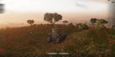 Яркий ангар "Маковое поле" для World of Tanks 0.9.13 WOT