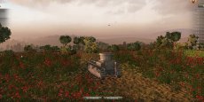 Яркий ангар "Маковое поле" для World of Tanks 0.9.13 WOT