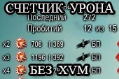 Подробный счетчик нанесенного урона без использования XVM для World of tanks 0.9.15.2 WOT (5 вариантов)