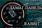 Круглая панель повреждений Rabbit для World of tanks 0.9.14 WOT